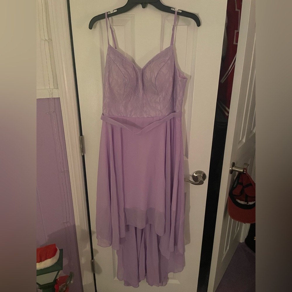 Shein High Low Hem Solid Cami Dress Lilac Purple